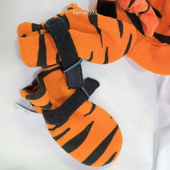 Disney Store Tigger Plush Hat Mitten Set Fleece Infant Small 6-12 Month New - Picture 4 of 8